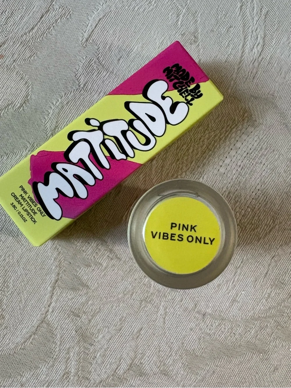 Made by Mitchell Mattitude Lipstick in Pink Vibes Only BNIB